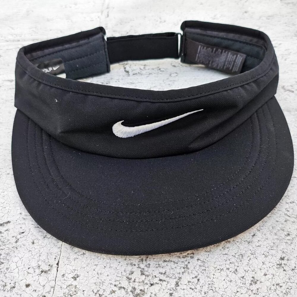 Nike Visor Hat Black Sport Cap Strapback hat One Size fit most